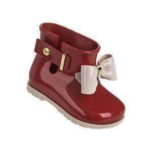 Red Bow Rain Boots-Shoes-Mini Melissa-kids atelier