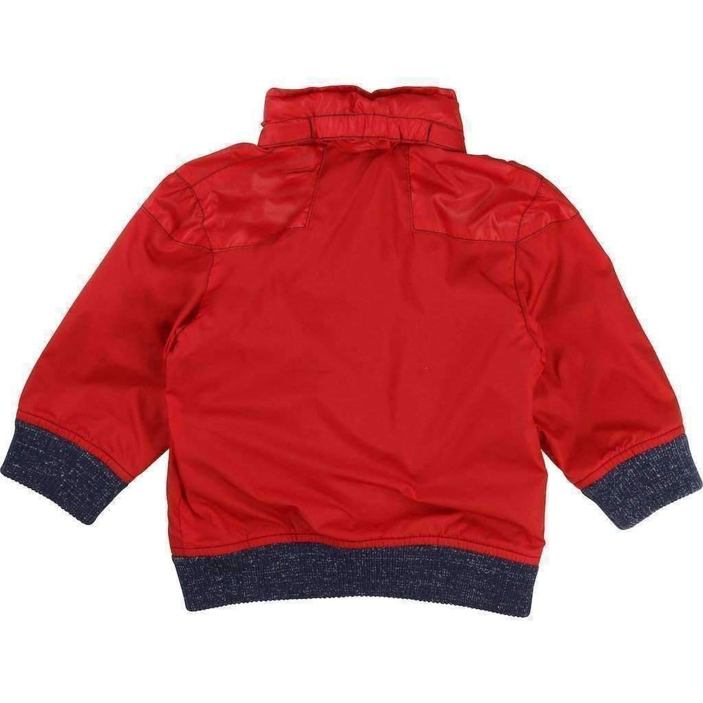 Red Hooded Jacket-Outerwear-BOSS-kids atelier
