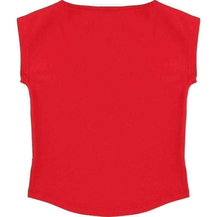 Red Miss Runway T-Shirt-Shirts-Little Marc Jacobs-kids atelier