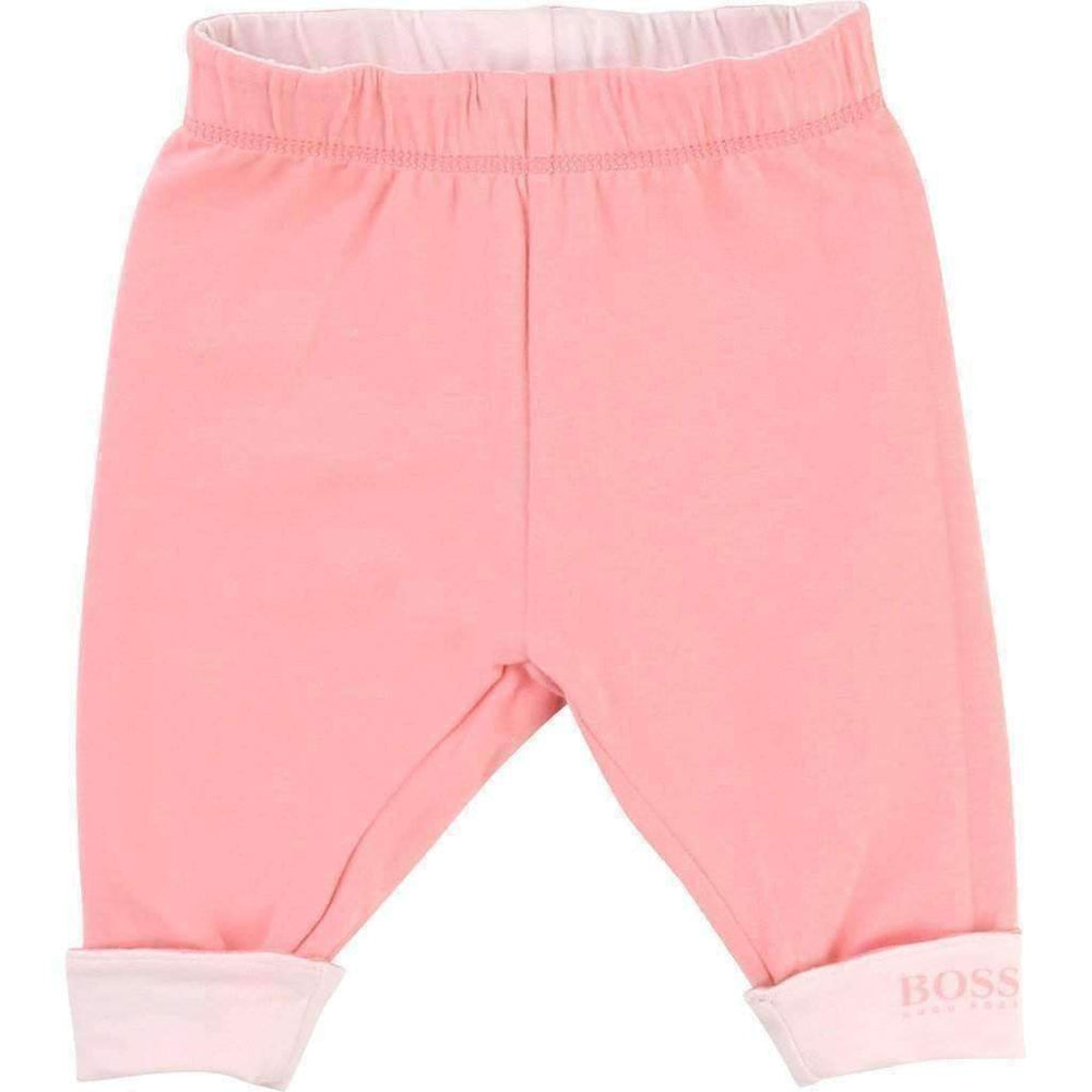 Reversible Pink Leggings-Pants-BOSS-kids atelier