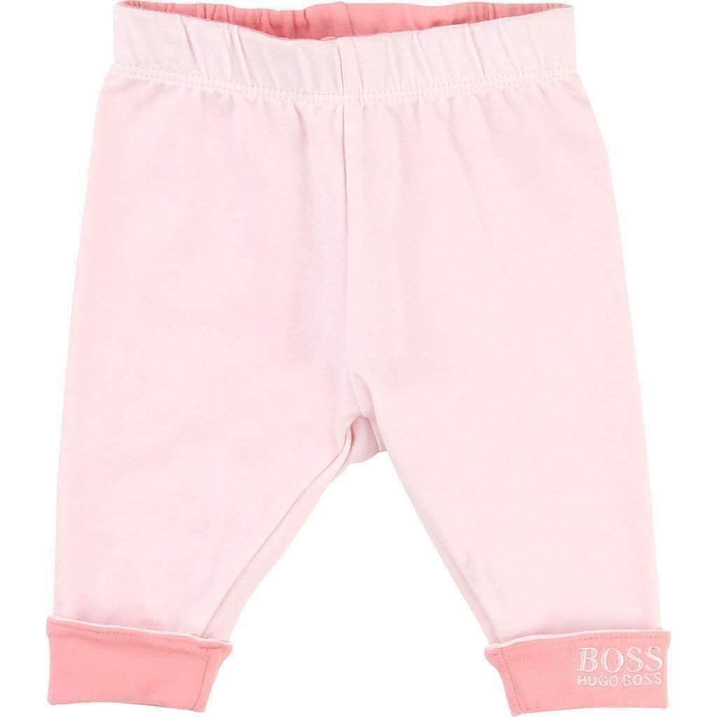 Reversible Pink Leggings-Pants-BOSS-kids atelier