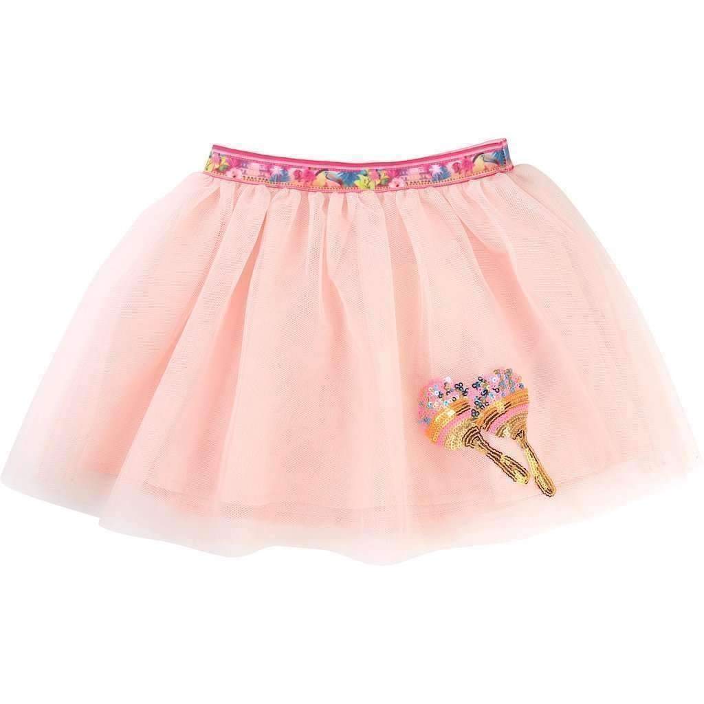 Rose Pink Maracas Tulle Skirt-Skirts-Billieblush-kids atelier