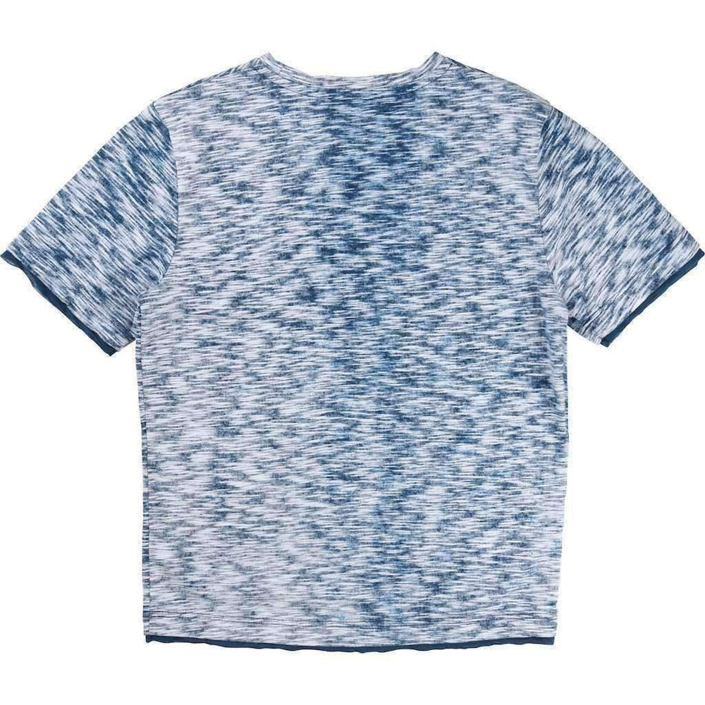 Short Sleeve Patterned Tee Shirt-Shirts-BOSS-kids atelier