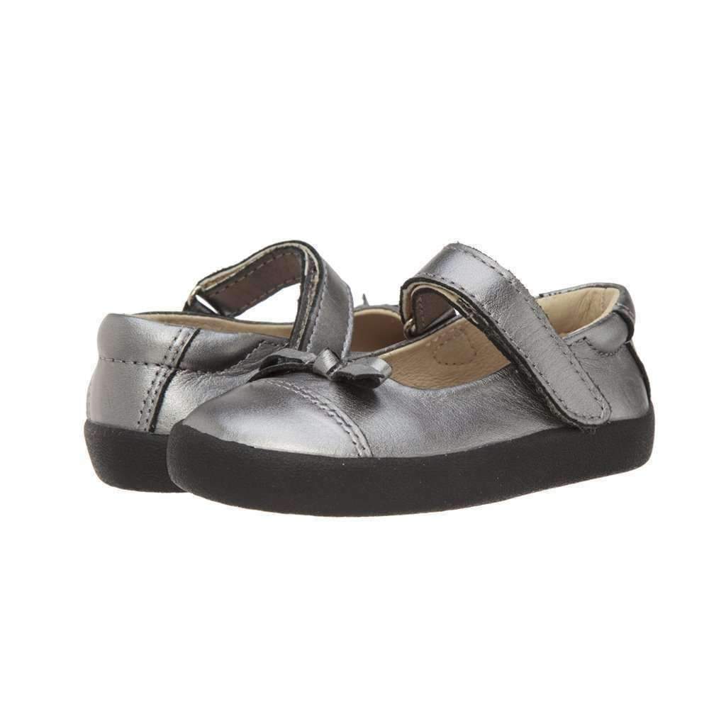 Silver Leather Mary Janes-Shoes-Old Soles-kids atelier