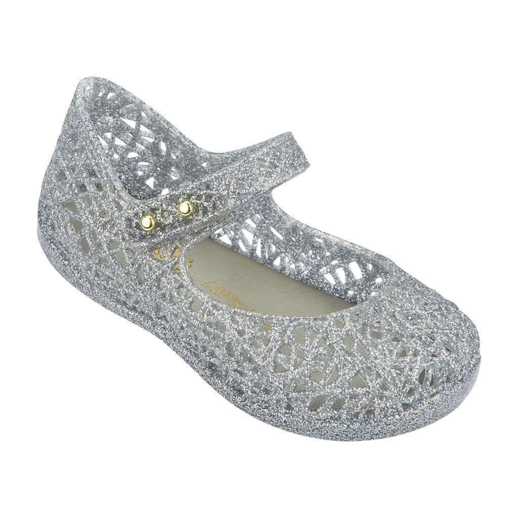 Silver Zig Zag Mary Janes-Shoes-Mini Melissa-kids atelier