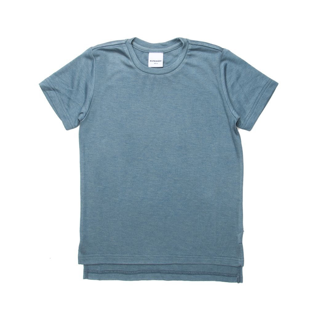 Superism Aqua Blue Brycen T-Shirt-Shirts-Superism-kids atelier