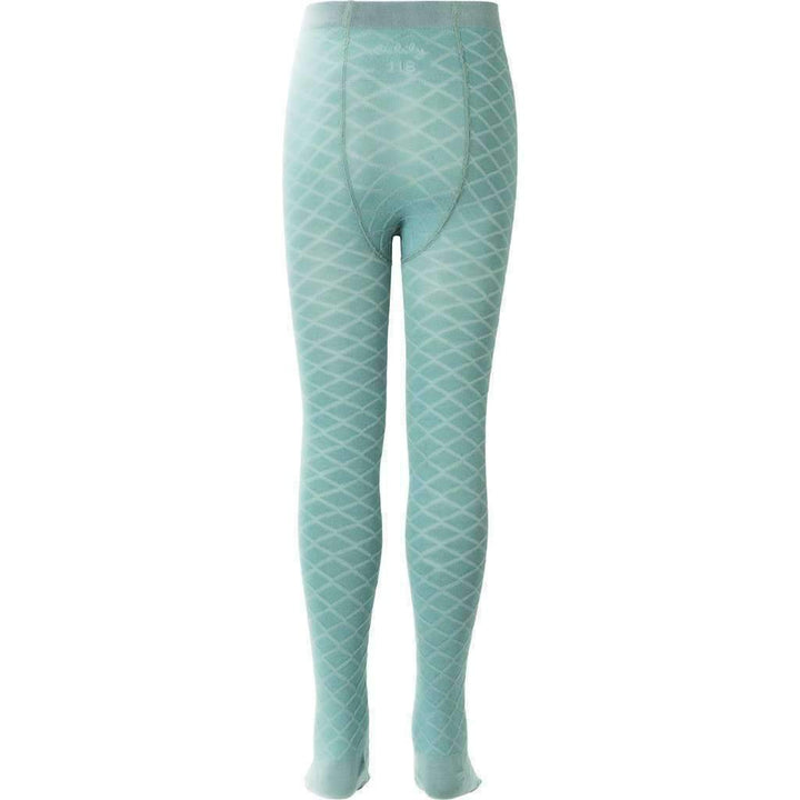 Turquoise Wafer Textured Tights-Leggings-Oilily-kids atelier
