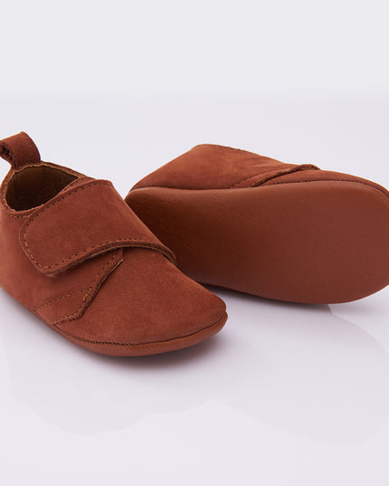 Brown Strap Booties
