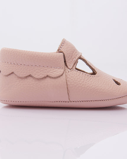 Pink Perforated Booties