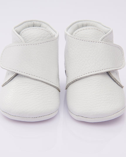 White Strap Ankle Booties