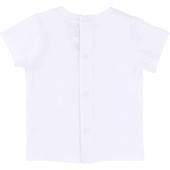 White Boss Logo Tshirt-Shirts-BOSS-kids atelier
