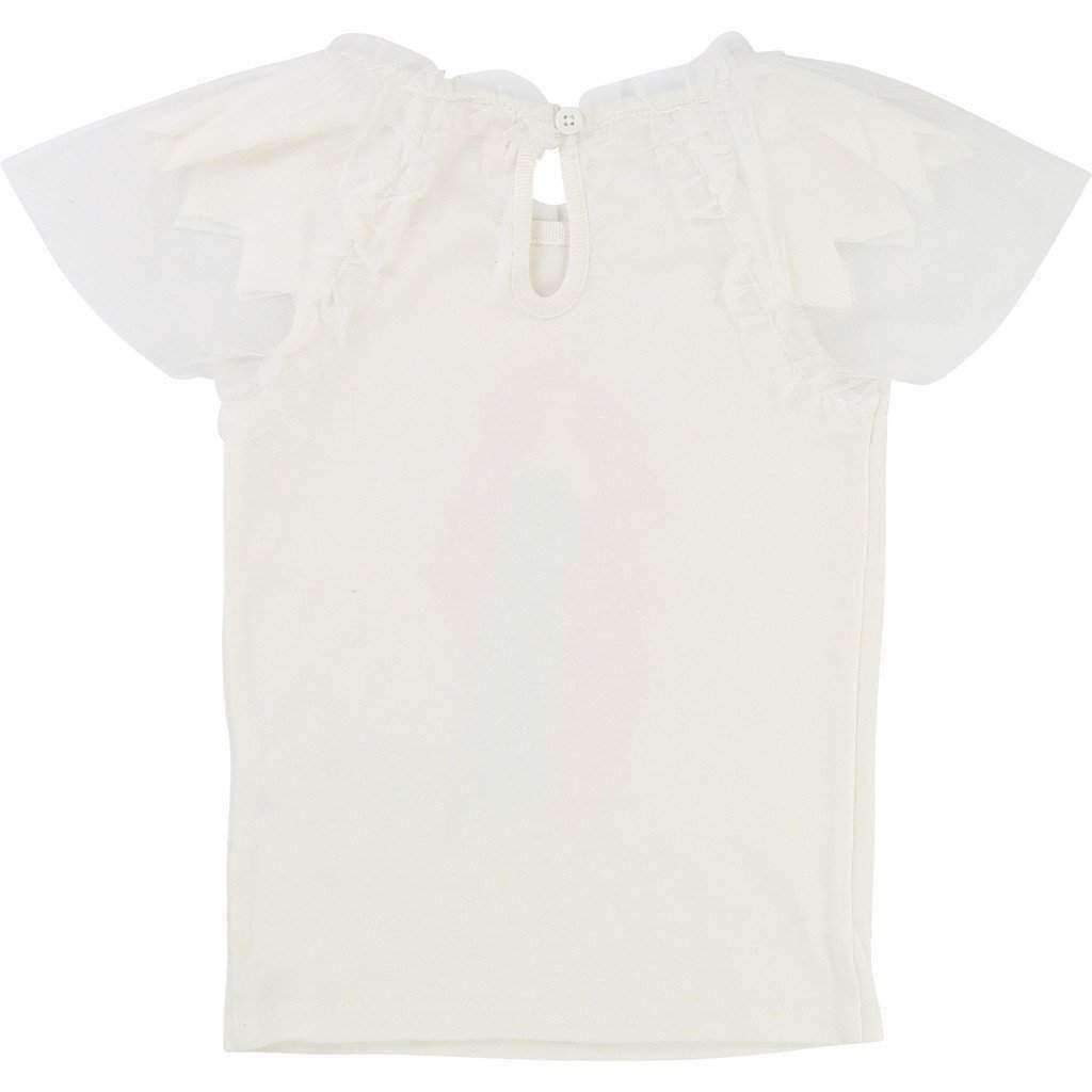 White Flapper T-Shirt-Shirts-Billieblush-kids atelier