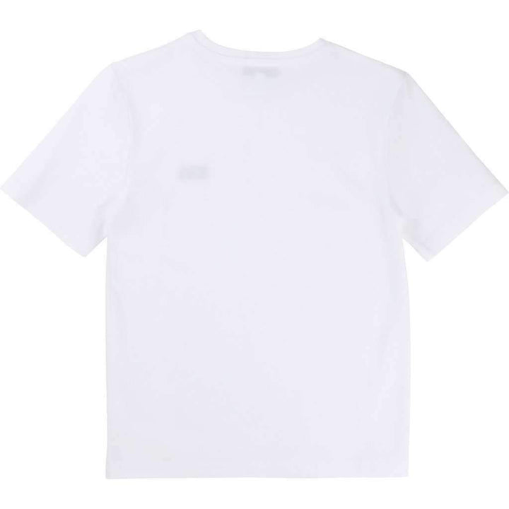 White Pocket Logo T-Shirt-Shirts-BOSS-kids atelier
