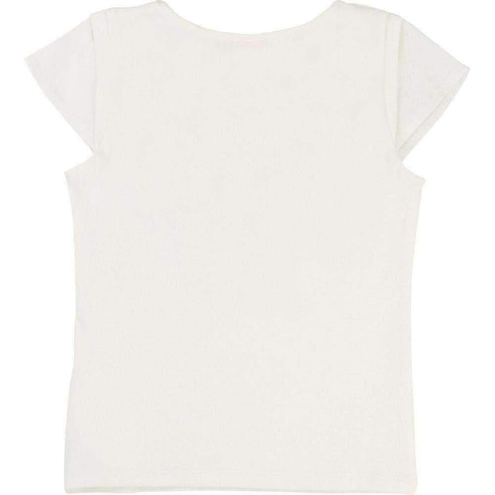 White Royalty T-Shirt-Shirts-Billieblush-kids atelier