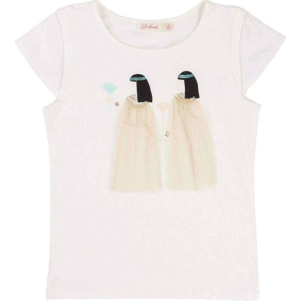 White Royalty T-Shirt-Shirts-Billieblush-kids atelier